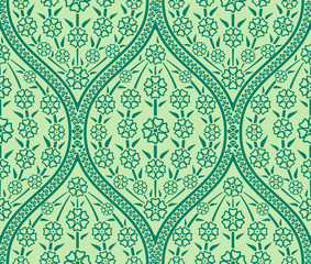 Seamless Oriental floral pattern