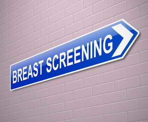 Breast screening concept.