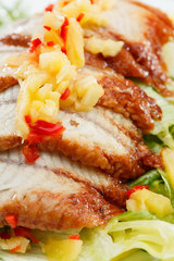 salad with eel