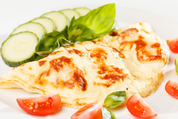 omelette with vegetables