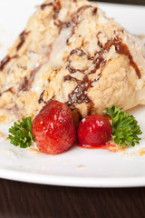 puff pastry with strawberry
