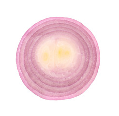 Slice of red onion.