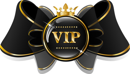 VIP bow with crown