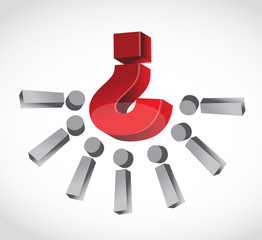 question mark with exclamations around.