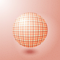 ball with the texture of fabric