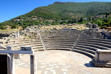 The ruins in ancient Messene (Messinia), Peloponnes, Greece