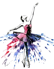 Foto auf Acrylglas Gemälde Ballerina