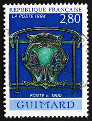 Postage stamp France 1994 Cast Iron, c.1900, by Hector Guimard