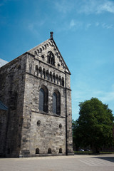 Fototapeta na wymiar Beautiful cathedral in Lund, Scania county, Sweden