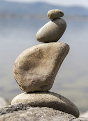 Stapel aus Steinen