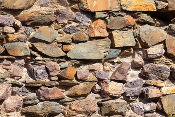 Decorative stone wall