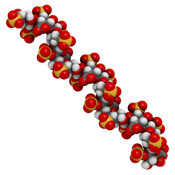 Heparin Anticoagulant Drug, Chemical Structure.