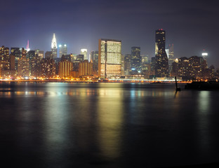 Urban city night view