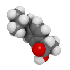 Ibuprofen pain and inflammation drug (NSAID), chemical structure