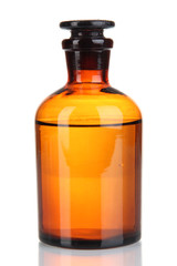 Medicine bottle isolated on white