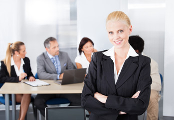 Portrait Of Happy Businesswoman