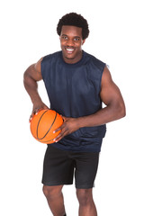 Obraz premium Portrait Of African Basketball Player