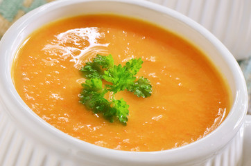 Carrot sweet potato soup