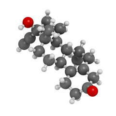 Tibolone endometriosis drug, chemical structure.