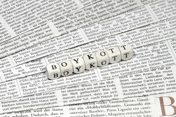 Obraz premium Presseboykott
