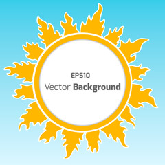 Sunshine round  background.