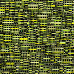 mosaic tile fragmented backdrop in green yellow