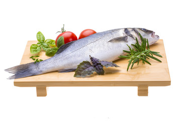 Raw seabass