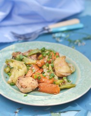 chicken breast with vegetables