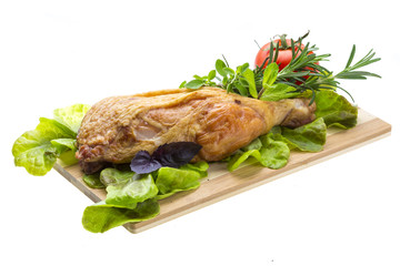 Smoked chicken leg