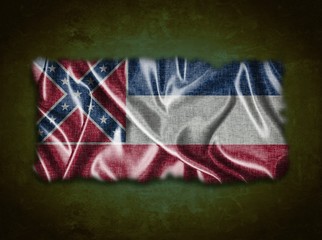 Vintage Mississippi flag.