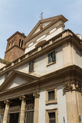 Obraz premium Great church in center of Rome, Italy.