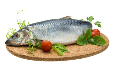 Marinated herring with herbs