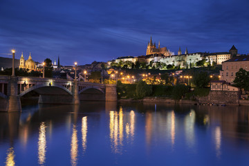Fototapeta na wymiar Prague at night.