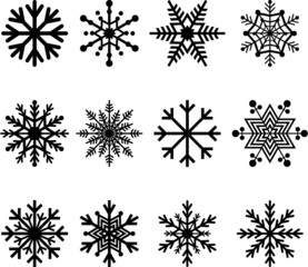 Abstract Snowflakes
