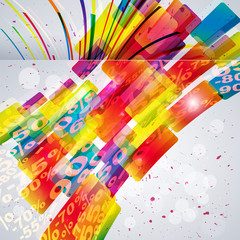 Abstract background with design elements.