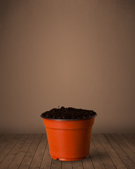 Flowerpot with copy space