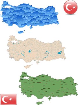 Türkei Landkarte