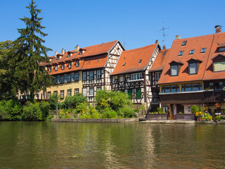 Fototapeta na wymiar Mała Wenecja w Bambergu / Niemcy