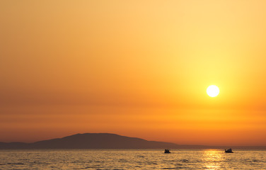 Sonnenuntergang am Meer