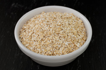 oatmeal in white bowl