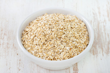 oatmeal in bowl on table