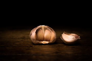 Large broken up garlic