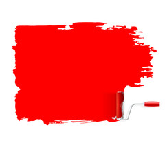 paint roller vector concept background