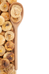 Wooden spoon with figs