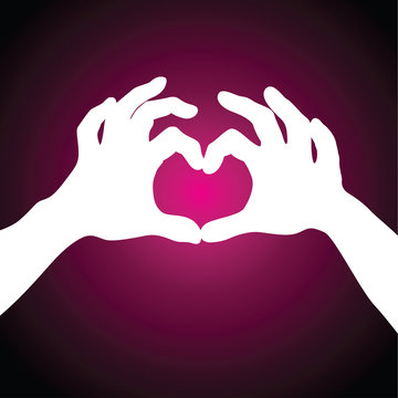 love heart hands