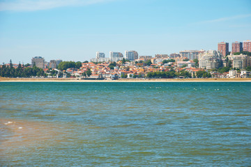 Sandy beach of natural reserve in Porto, Portugal
