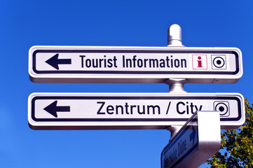 Fototapeta premium Tourist Information Zentrum City