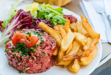 tasty Steak tartare (Raw beef)