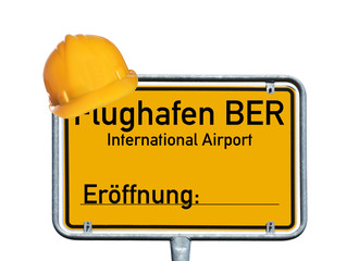 Schild - Flughafen BER