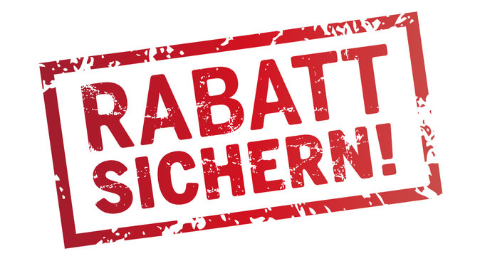 Stempel Rabatt sichern!